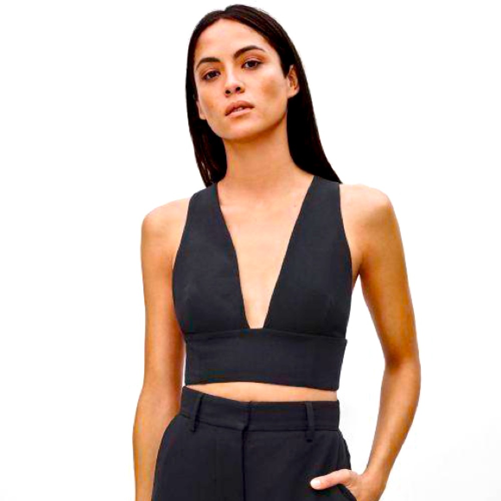 NWT! - Wilfred | Gerland Crop Top Black